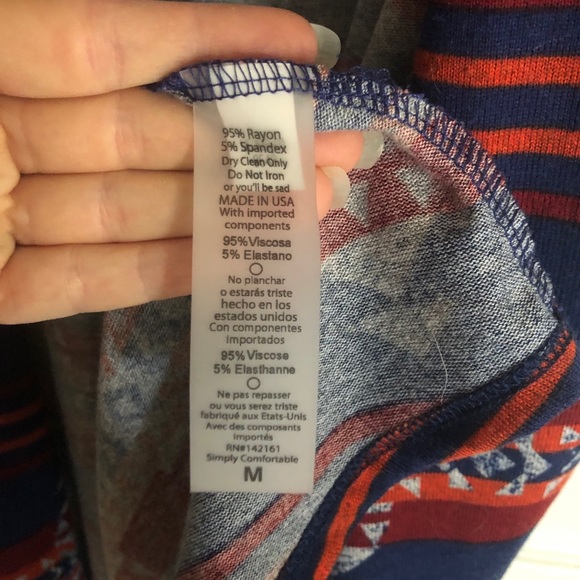 LIKE NEW ⭐️ LuLaRoe Pendleton Sarah Duster - Picture 2 of 3